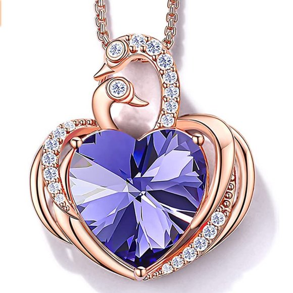 jd&p Jewelry - New Purple Swan Pendant Necklace